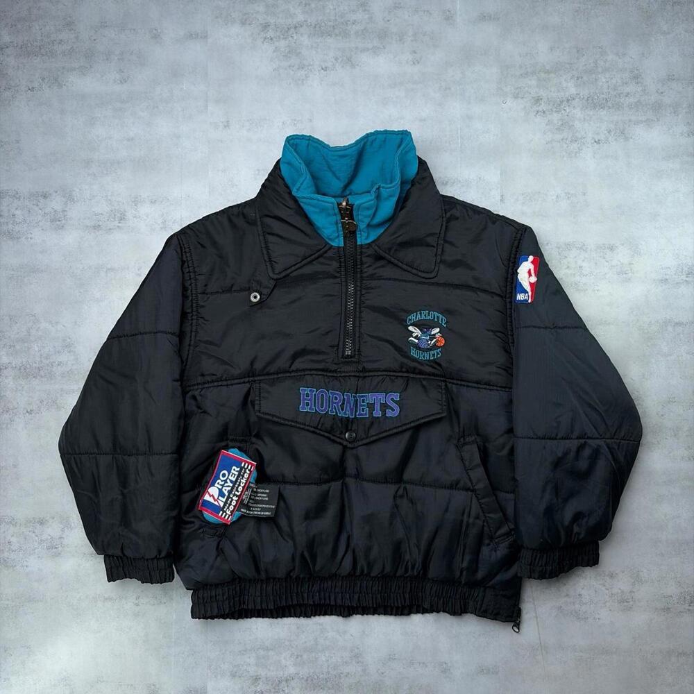 Vintage 90’s Pro Player NBA Hornets Reversible Puffer Jacket